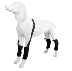 Pet Leg Support Protective Cover (Option: Black-S)