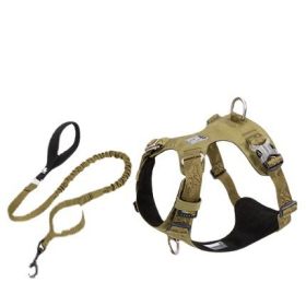 Large Pet Walking Dog Traction Rope Chest Strap (Option: Army Green-XXS)